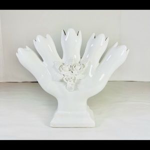 Vintage 5 finger bud vase